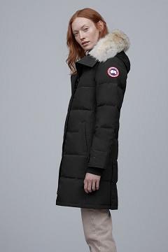 Chamarras Canada Goose Mujer Outlet - Shelburne Abrigos Negros CO1580924